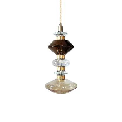 Alessio Vintage Metal Glass Pendant Light Bedroom Living Room