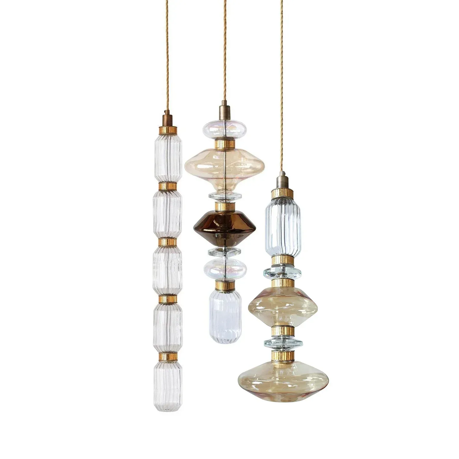 Alessio Vintage Metal Glass Pendant Light Bedroom Living Room