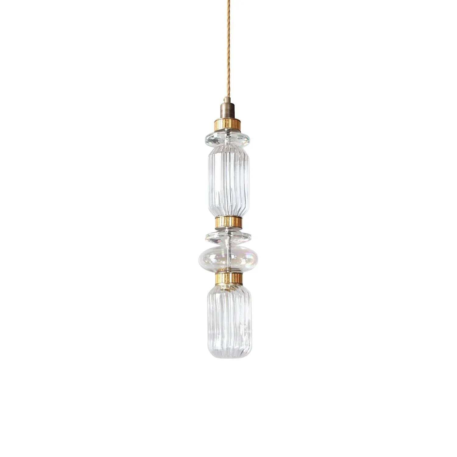 Alessio Vintage Metal Glass Pendant Light Bedroom Living Room