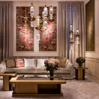 Alessio Vintage Metal Glass Pendant Light Bedroom Living Room