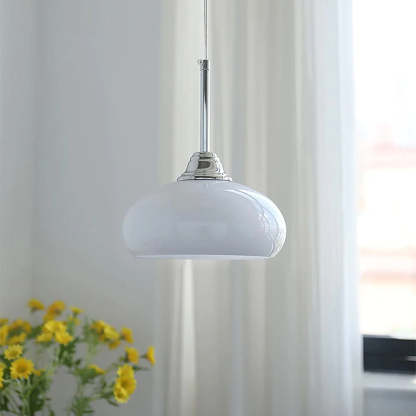 Hailie Simple Glass Metal Pendant Light Bedroom Study