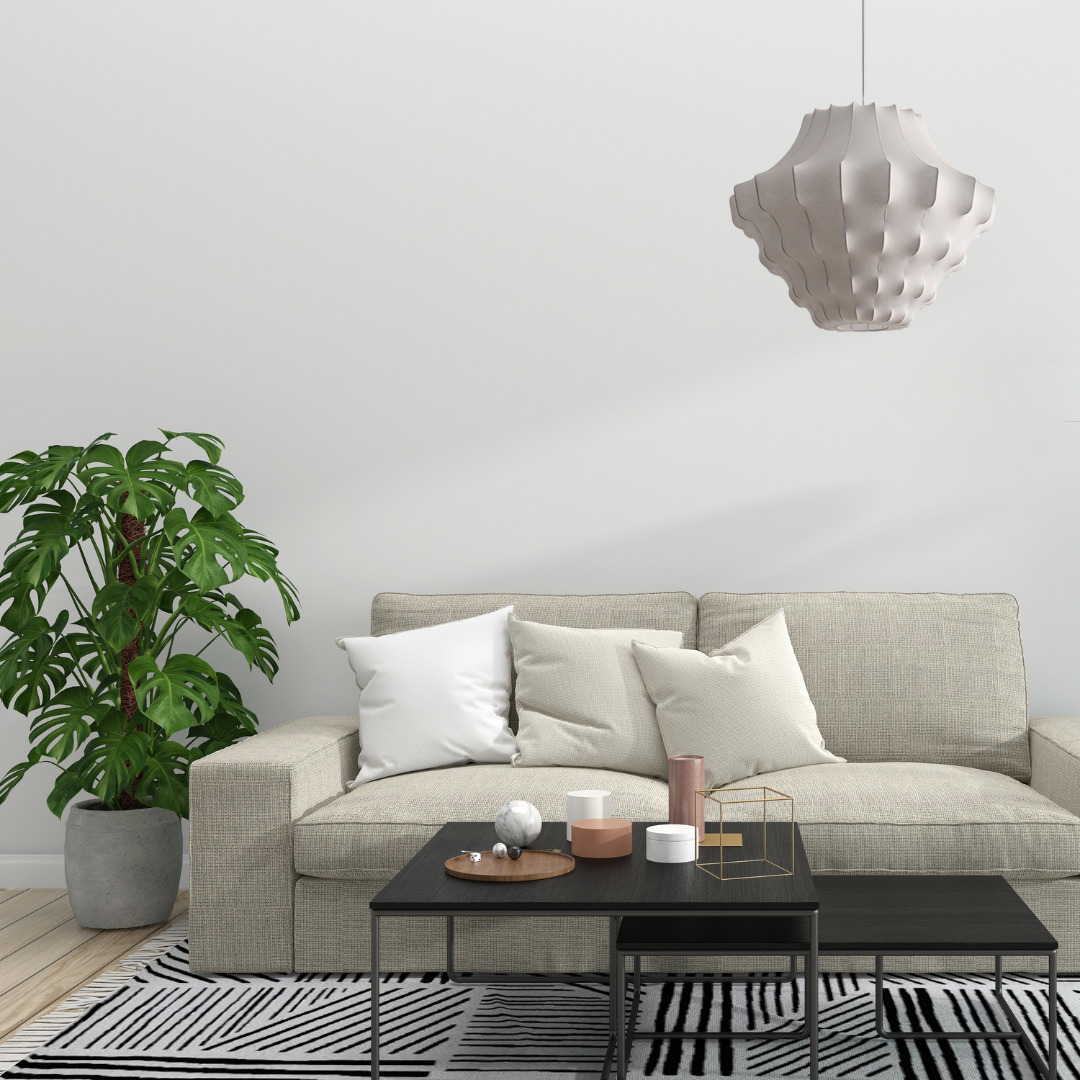 Renée Artificial Fabric Art Deco White Silk Pendant Light