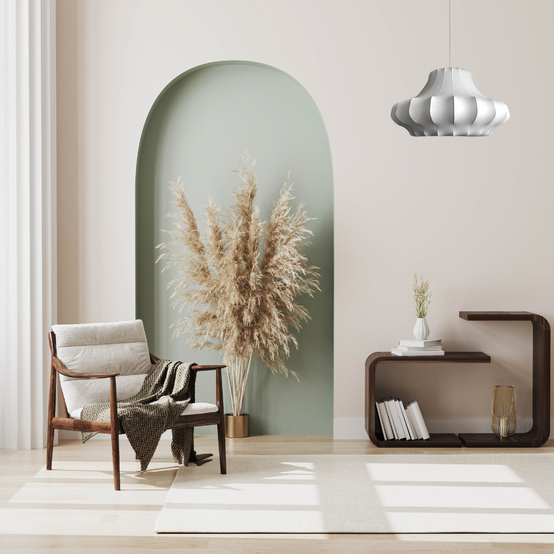 Renée Artificial Fabric Art Deco White Silk Pendant Light