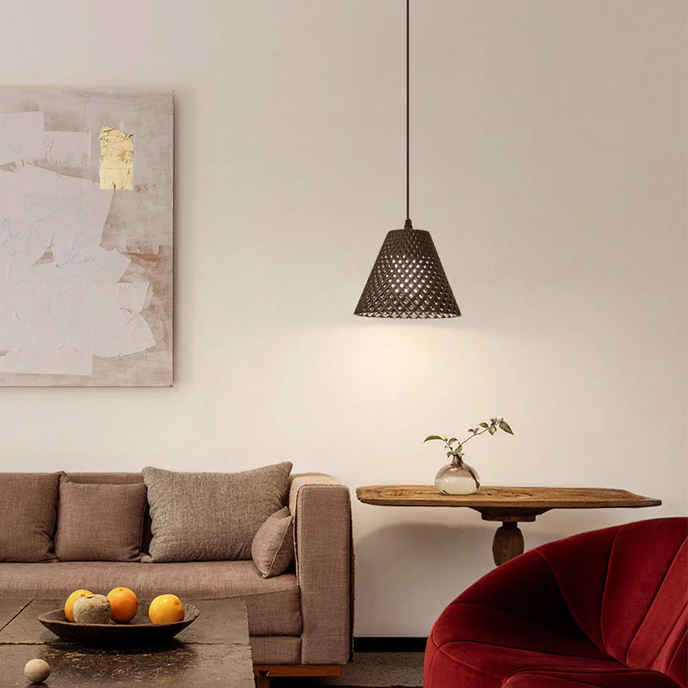Ritta Cone LED Pendant Light Resin Dining Room