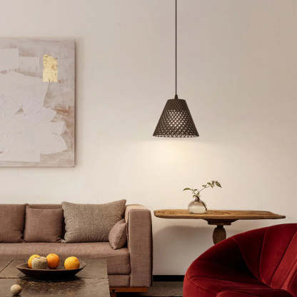 Ritta Cone LED Pendant Light Resin Dining Room