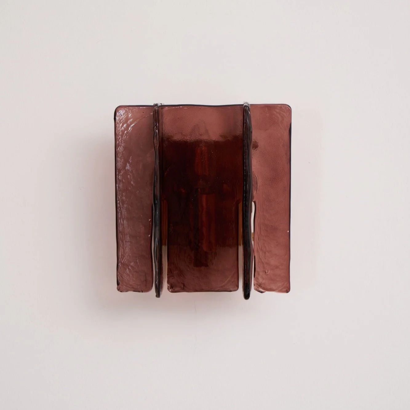 Byers Modern Square Metal Glass Wall Light Living Room Hallway