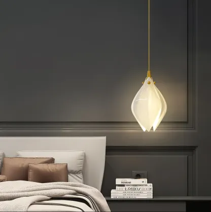 Carins Modern Flower Ceramic Pendant Light Living Room Hallway