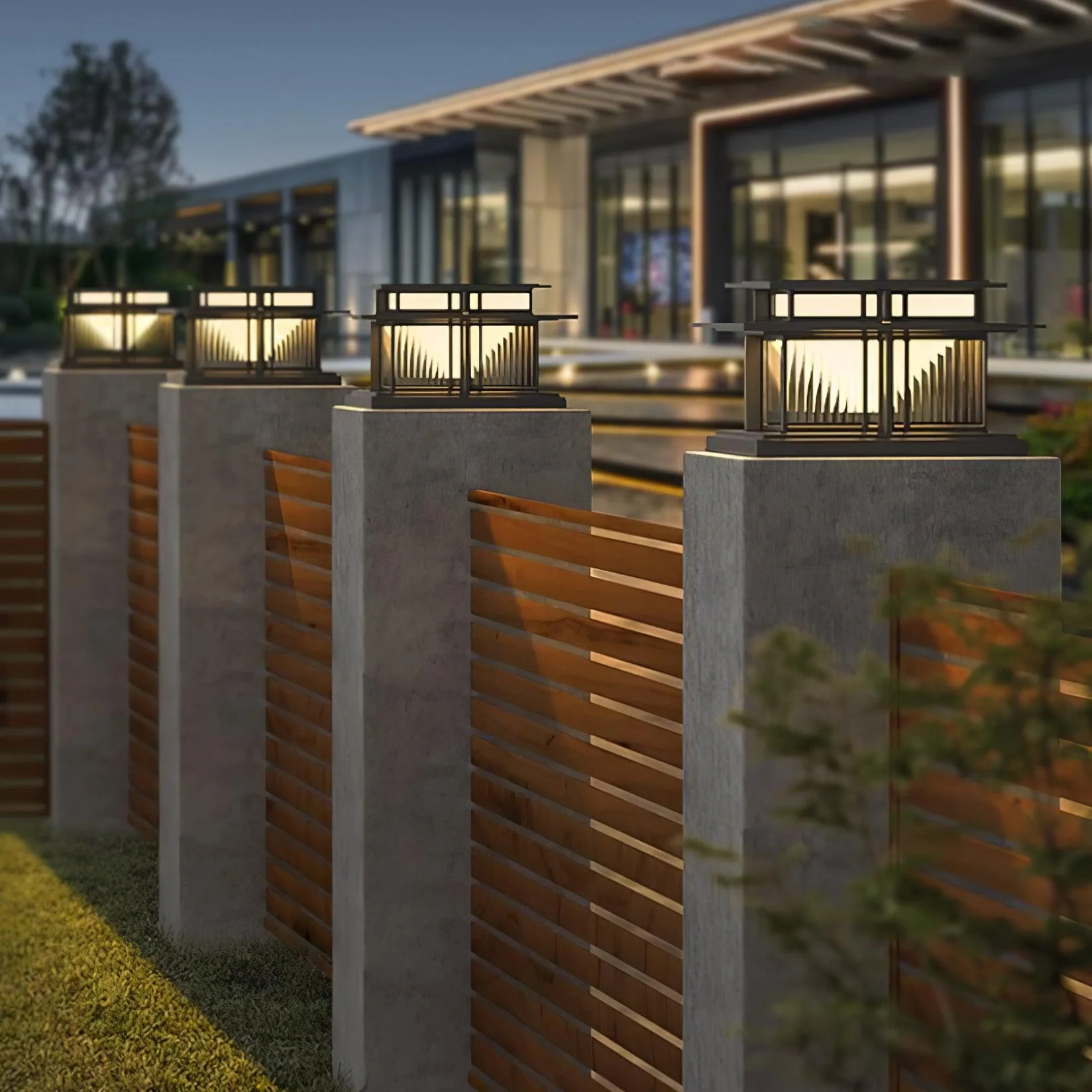 Orr Modern Metal Acrylic Outdoor Light Lawns Villas Corridors