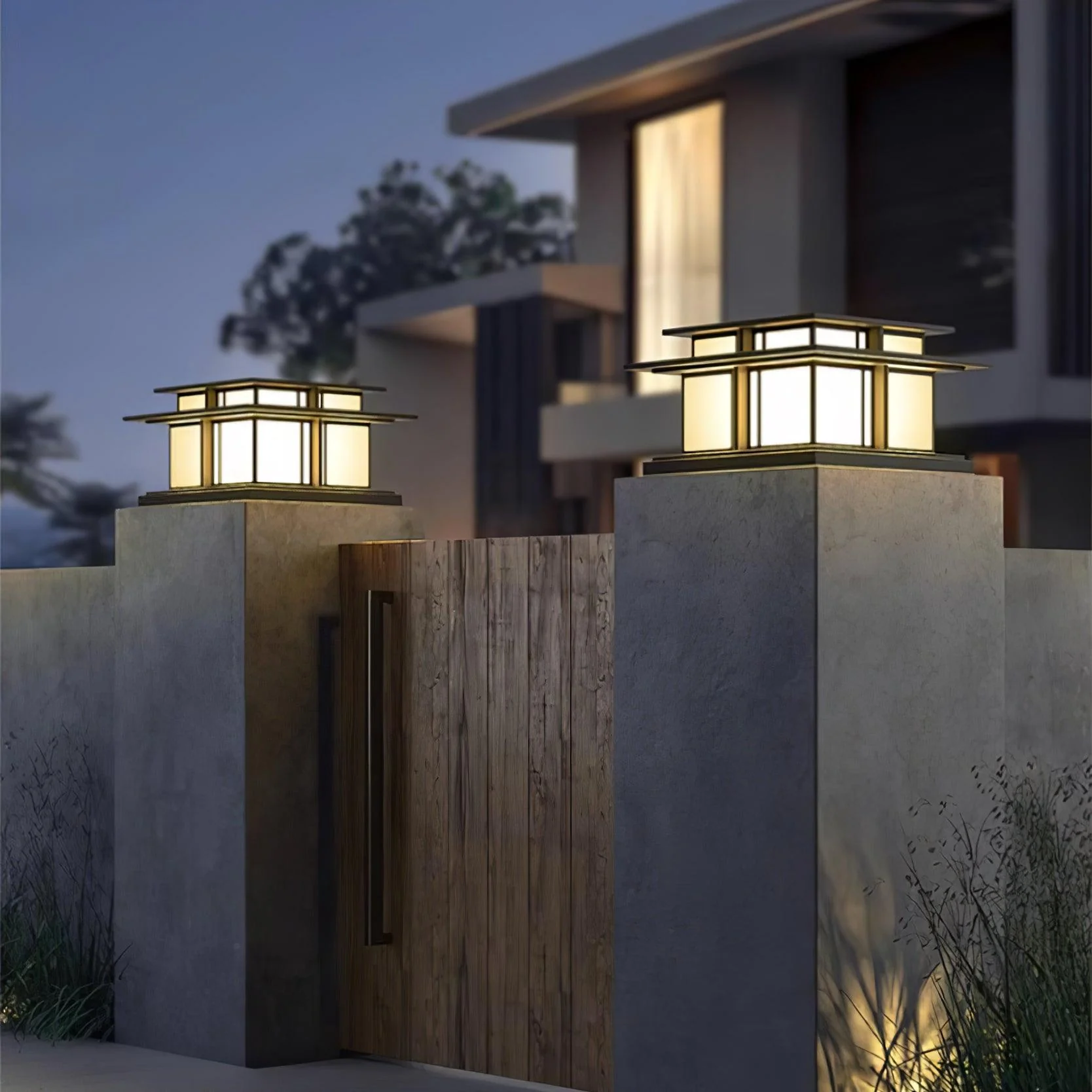 Orr Modern Metal Acrylic Outdoor Light Lawns Villas Corridors