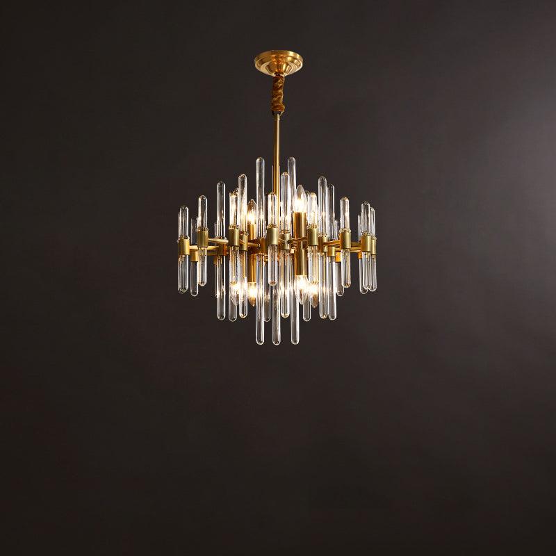 Marilyn Vintage Luxury Antique Brass Chandelier Living Room