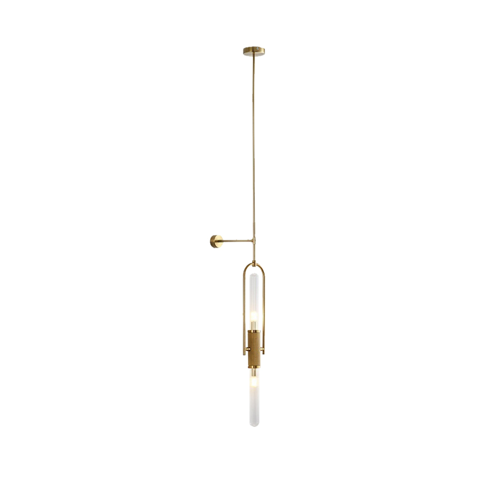 Meza Modern Long Pole Glass Luxury Wall Light Shades Hallway Bedroom Living Room