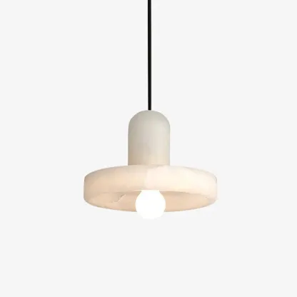 Hailie Modern Urban Alabaster Pendant Light Dining Room Bedroom