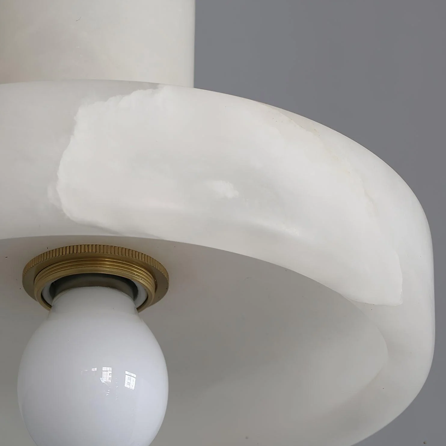 Hailie Modern Urban Alabaster Pendant Light Dining Room Bedroom