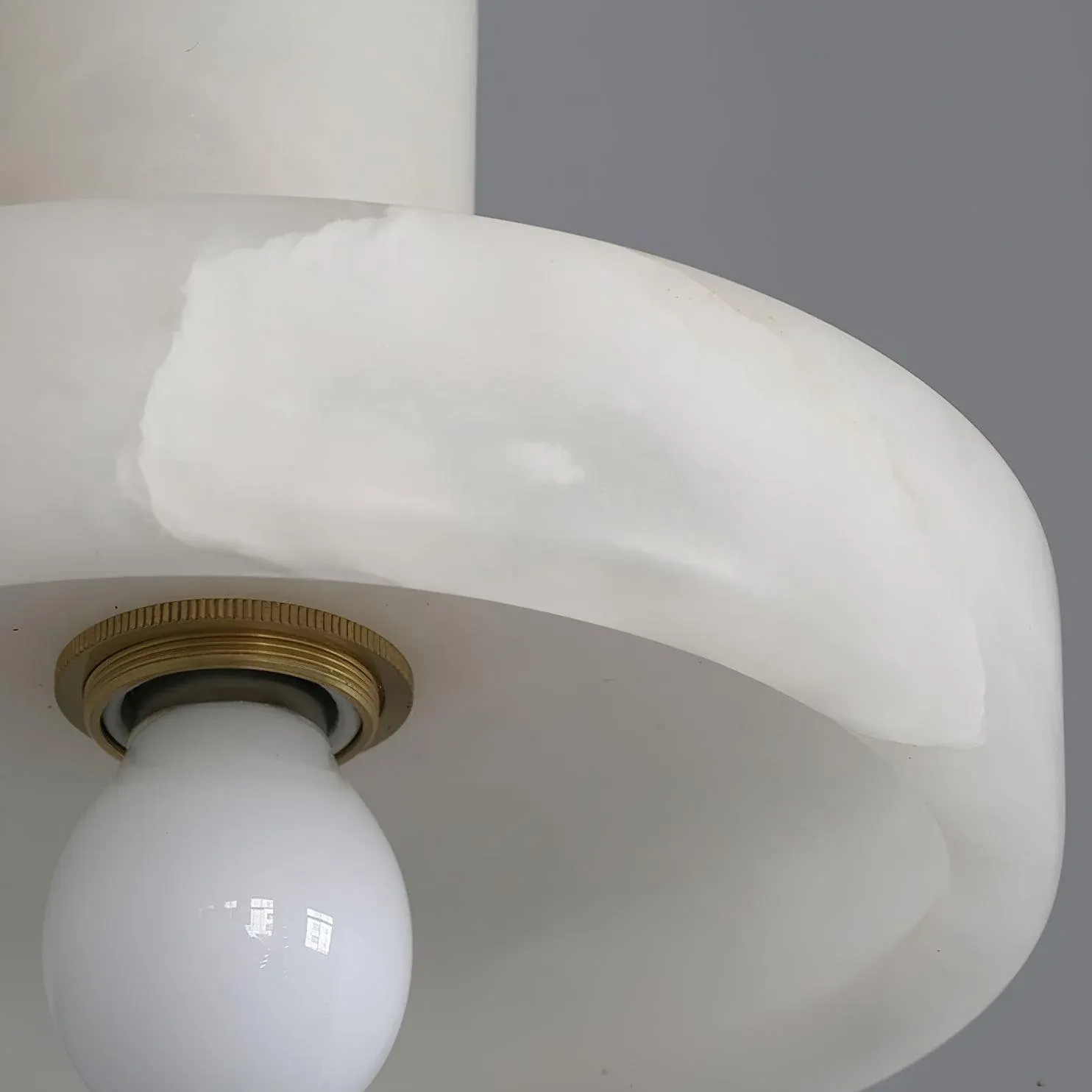 Hailie Modern Urban Alabaster Pendant Light Dining Room Bedroom