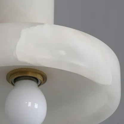 Hailie Modern Urban Alabaster Pendant Light Dining Room Bedroom