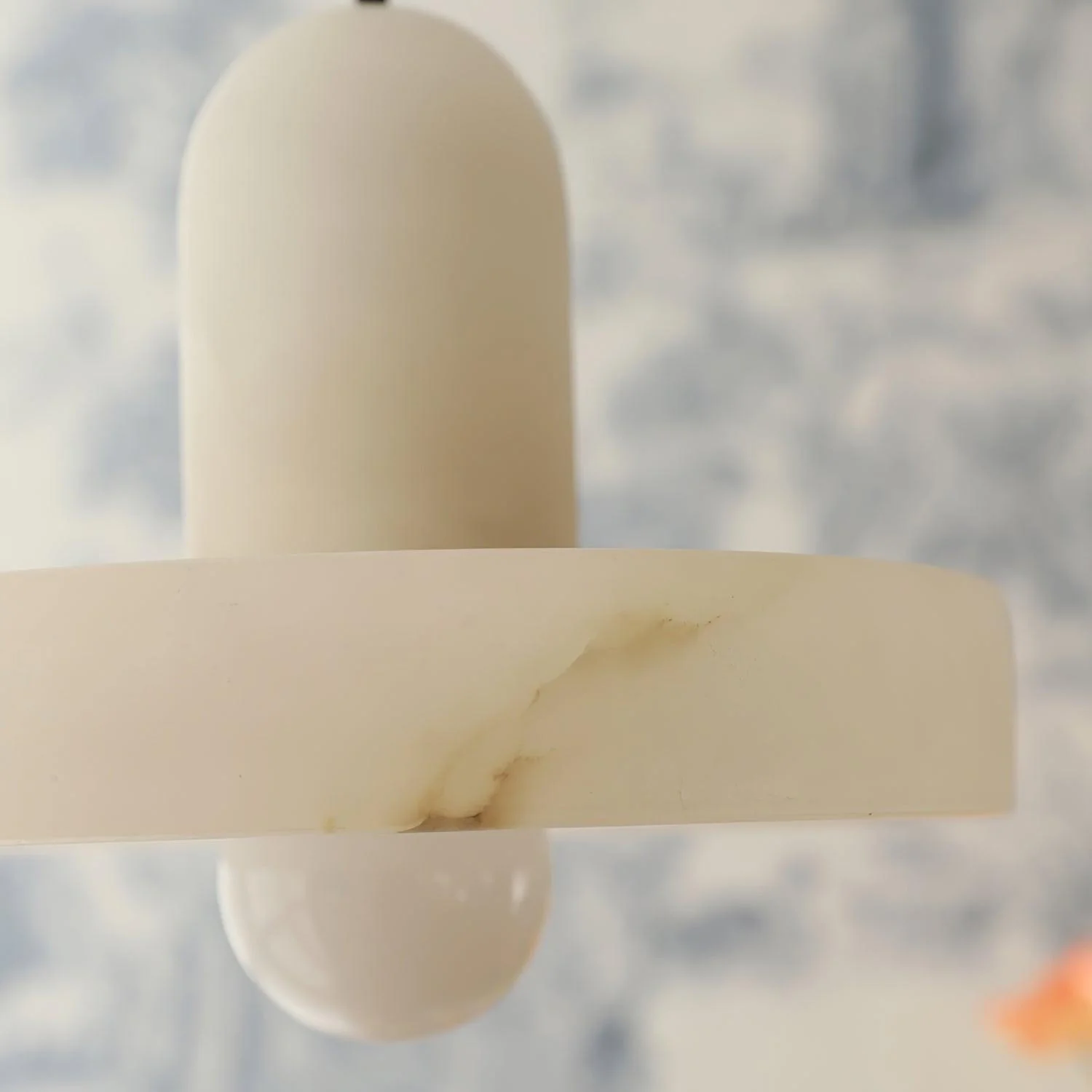 Hailie Sculptural Urban Alabaster Pendant Light Dining Room Bedroom