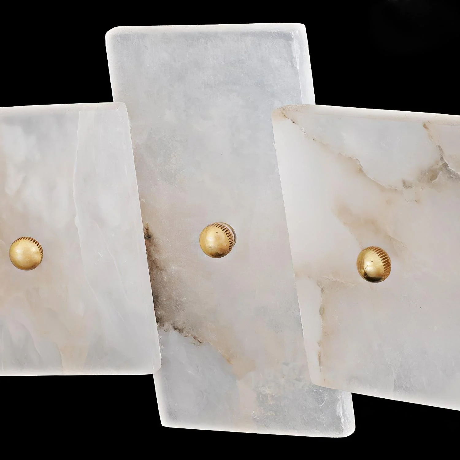 Valentina Gorgeous Ring Alabaster Brass Chandelier Living Room Bedroom