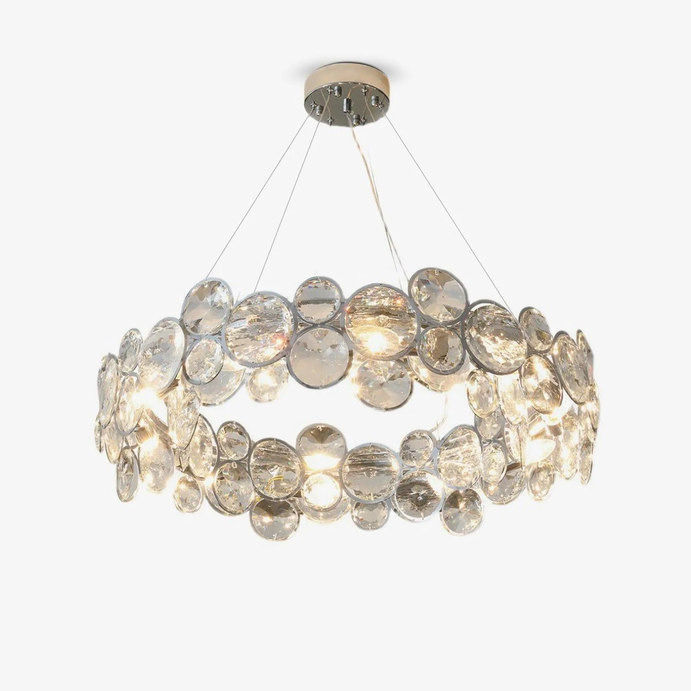 Marilyn Gorgeous Round Crystal Chandelier Dining Room Living Room