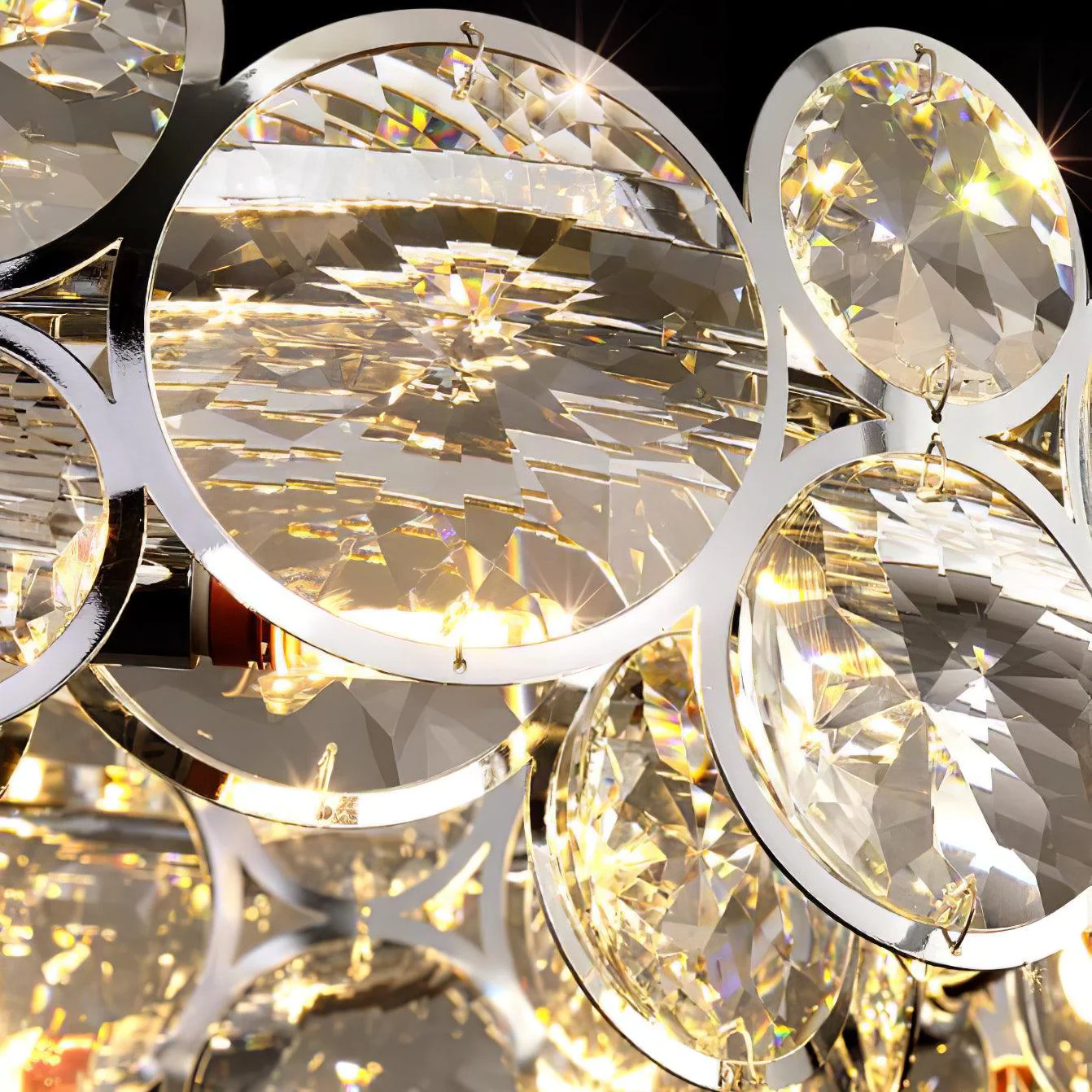 Marilyn Gorgeous Round Crystal Chandelier Dining Room Living Room