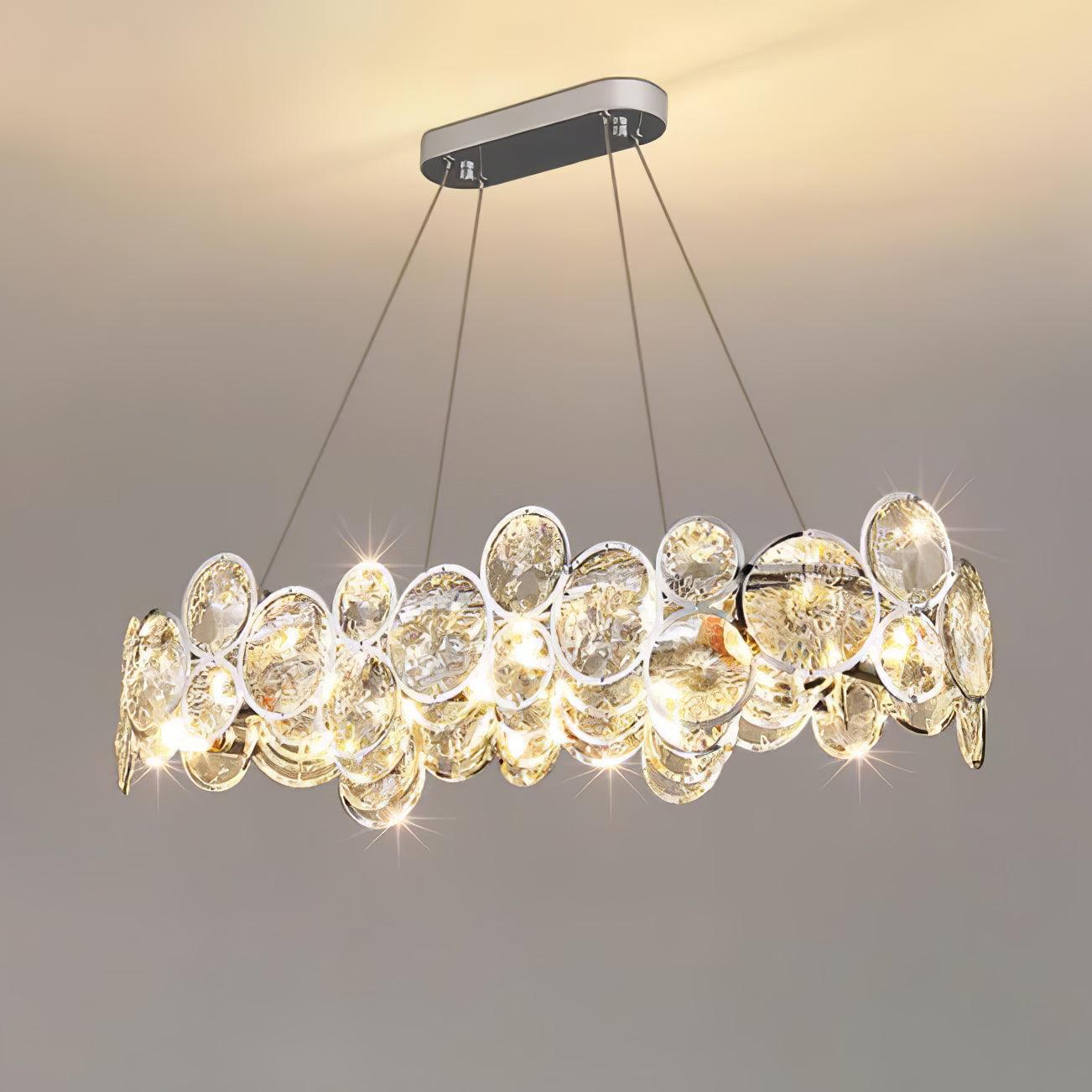Marilyn Gorgeous Round Crystal Chandelier Dining Room Living Room