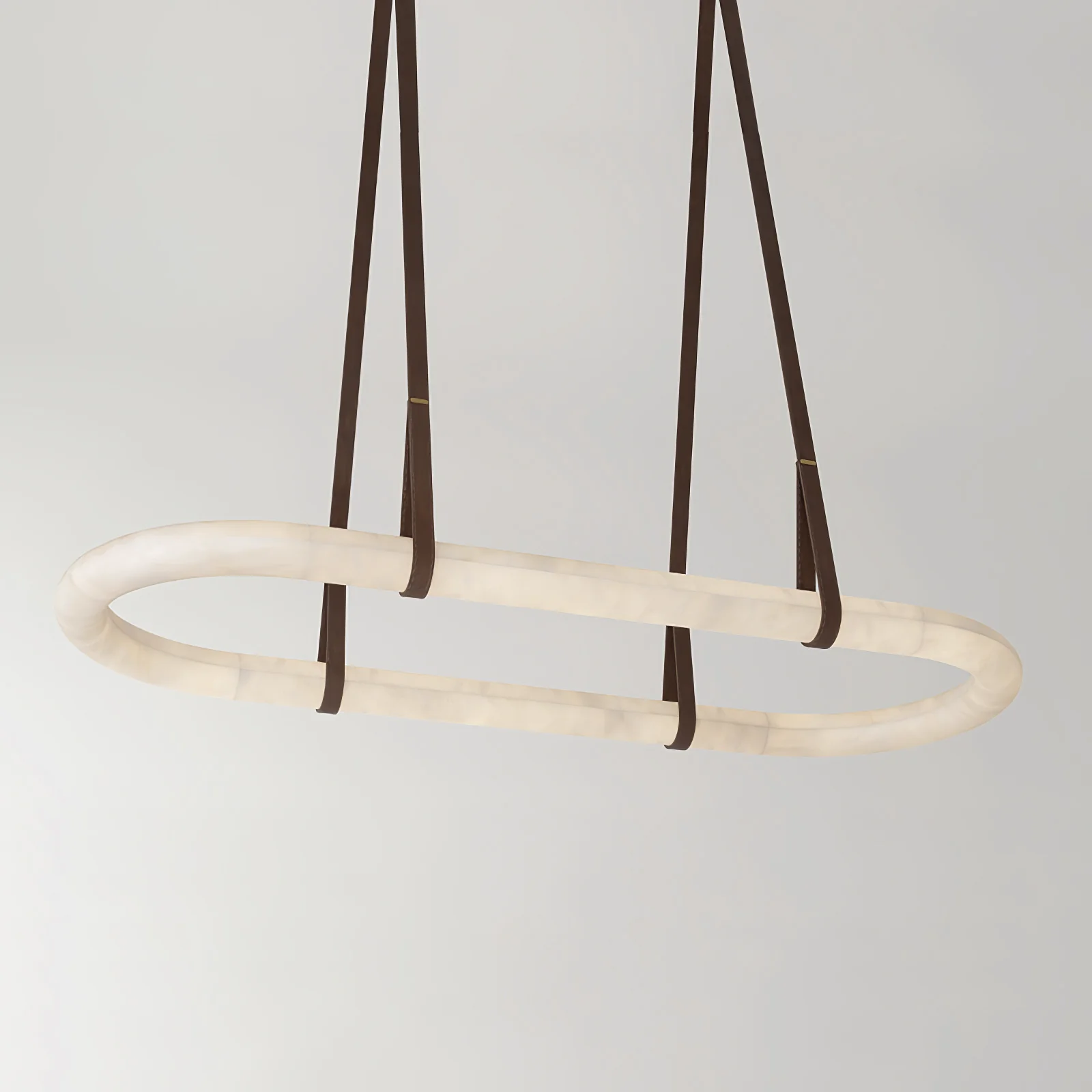 Jade Vintage Resin Leather Pendant Light Living Dining Room