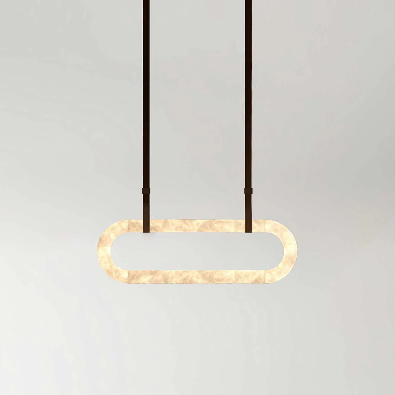 Jade Vintage Resin Leather Pendant Light Living Dining Room