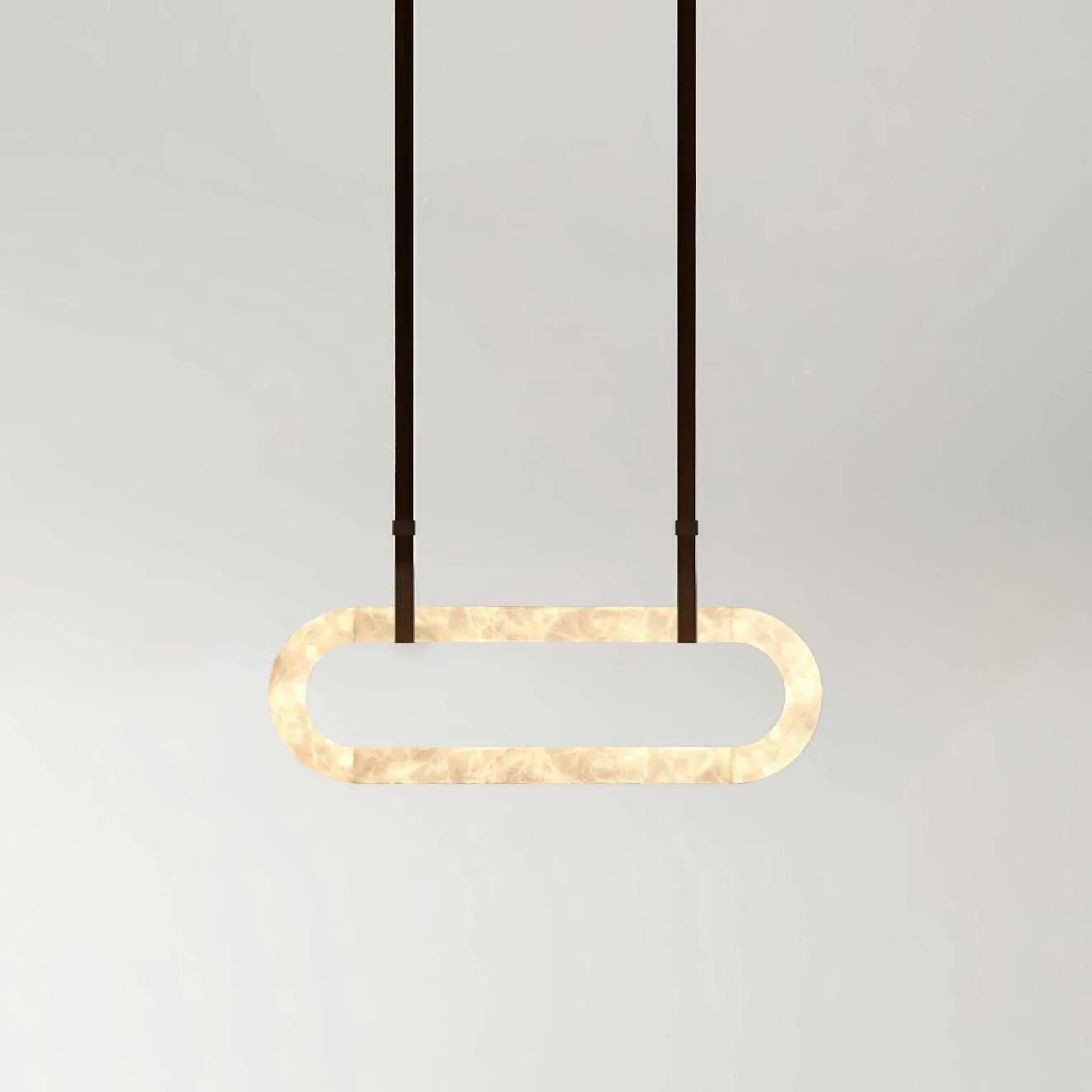 Jade Vintage Resin Leather Pendant Light Living Dining Room