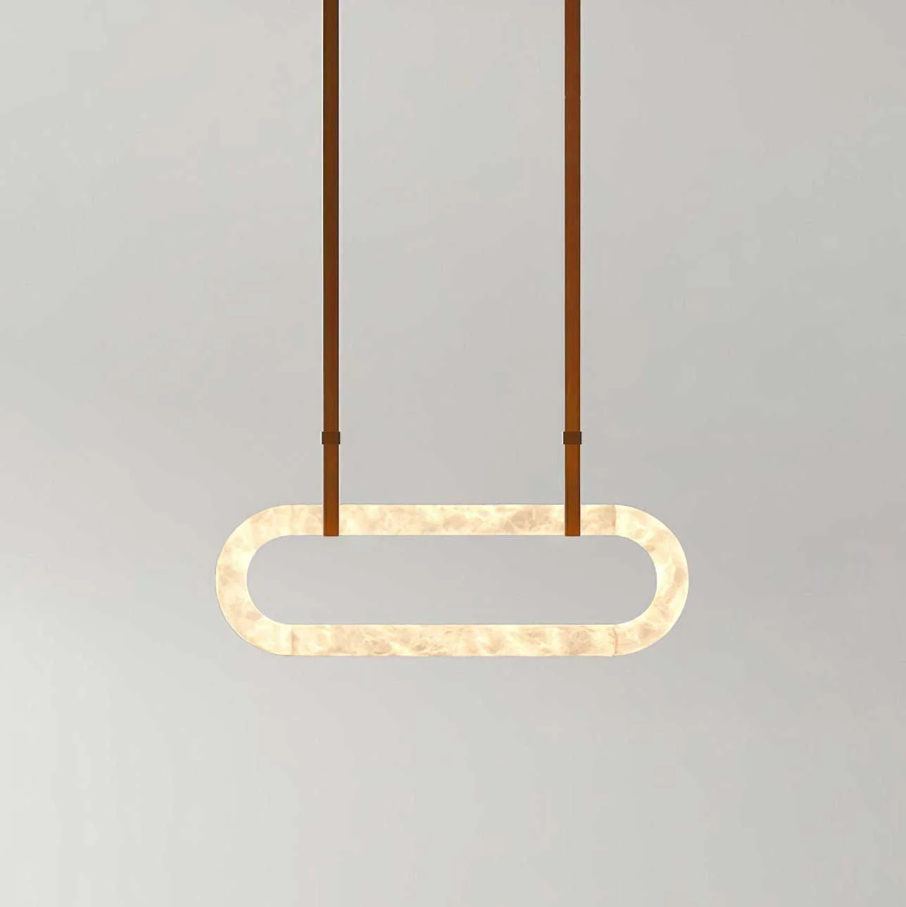 Jade Vintage Resin Leather Pendant Light Living Dining Room