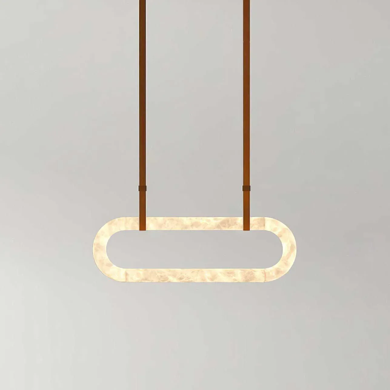 Jade Vintage Resin Leather Pendant Light Living Dining Room