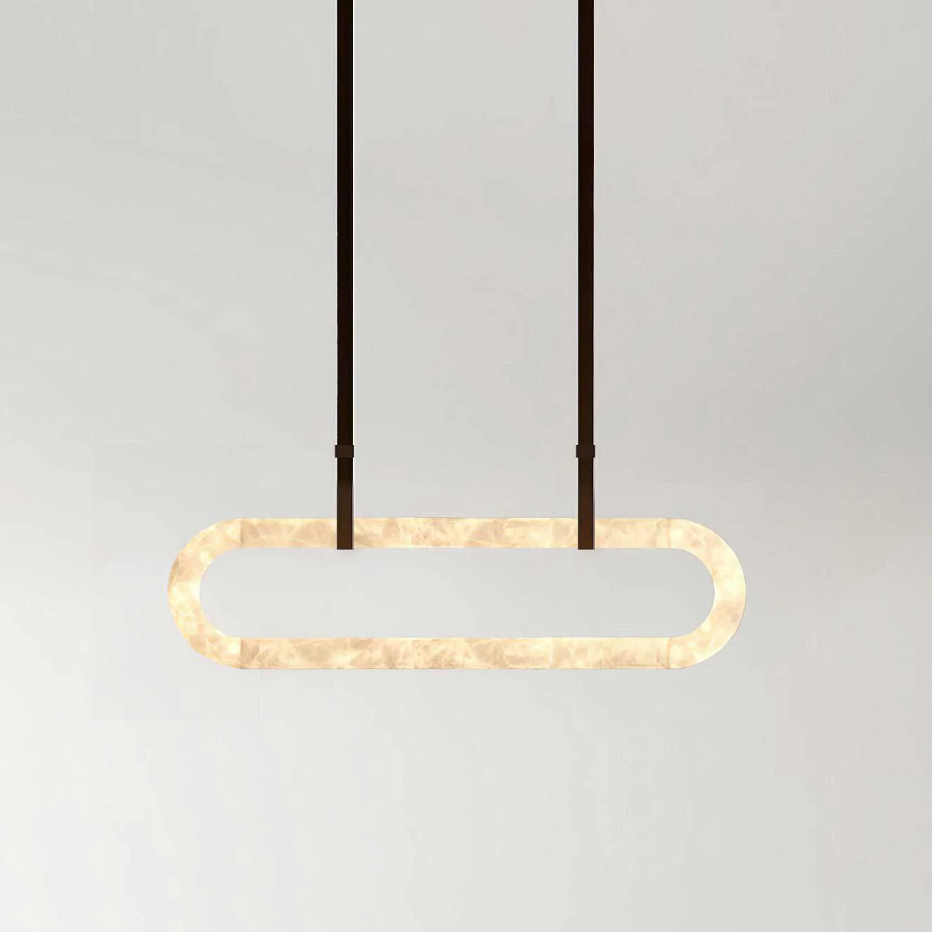 Jade Vintage Resin Leather Pendant Light Living Dining Room