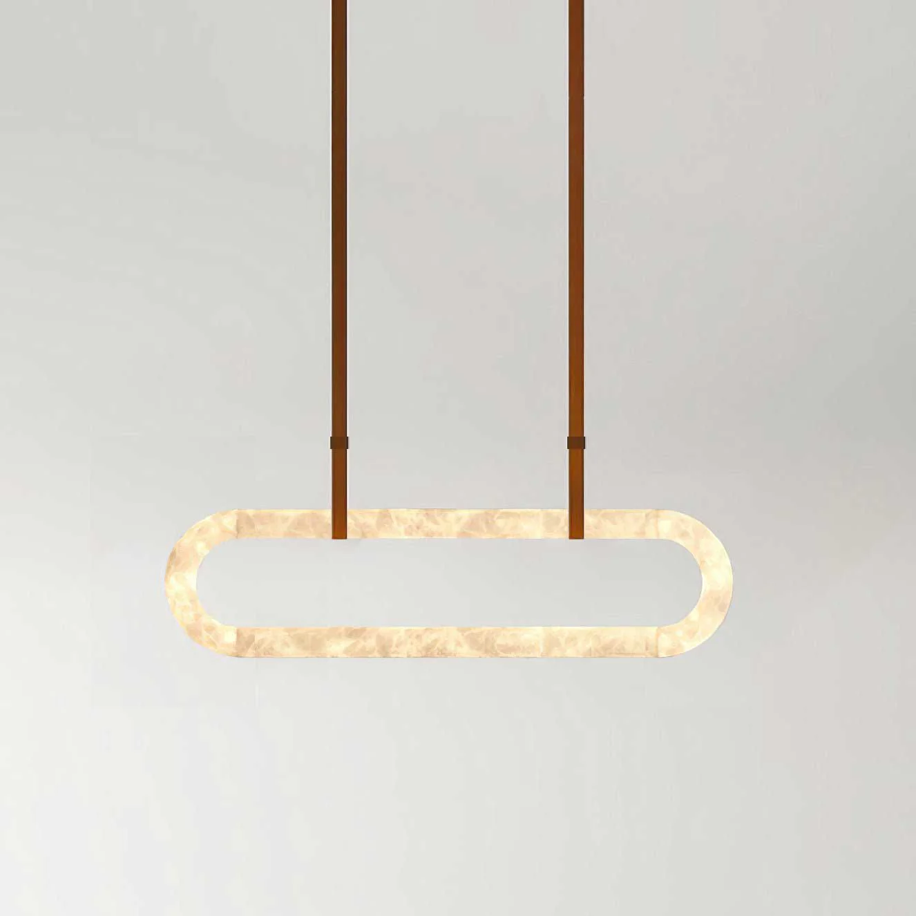 Jade Vintage Resin Leather Pendant Light Living Dining Room