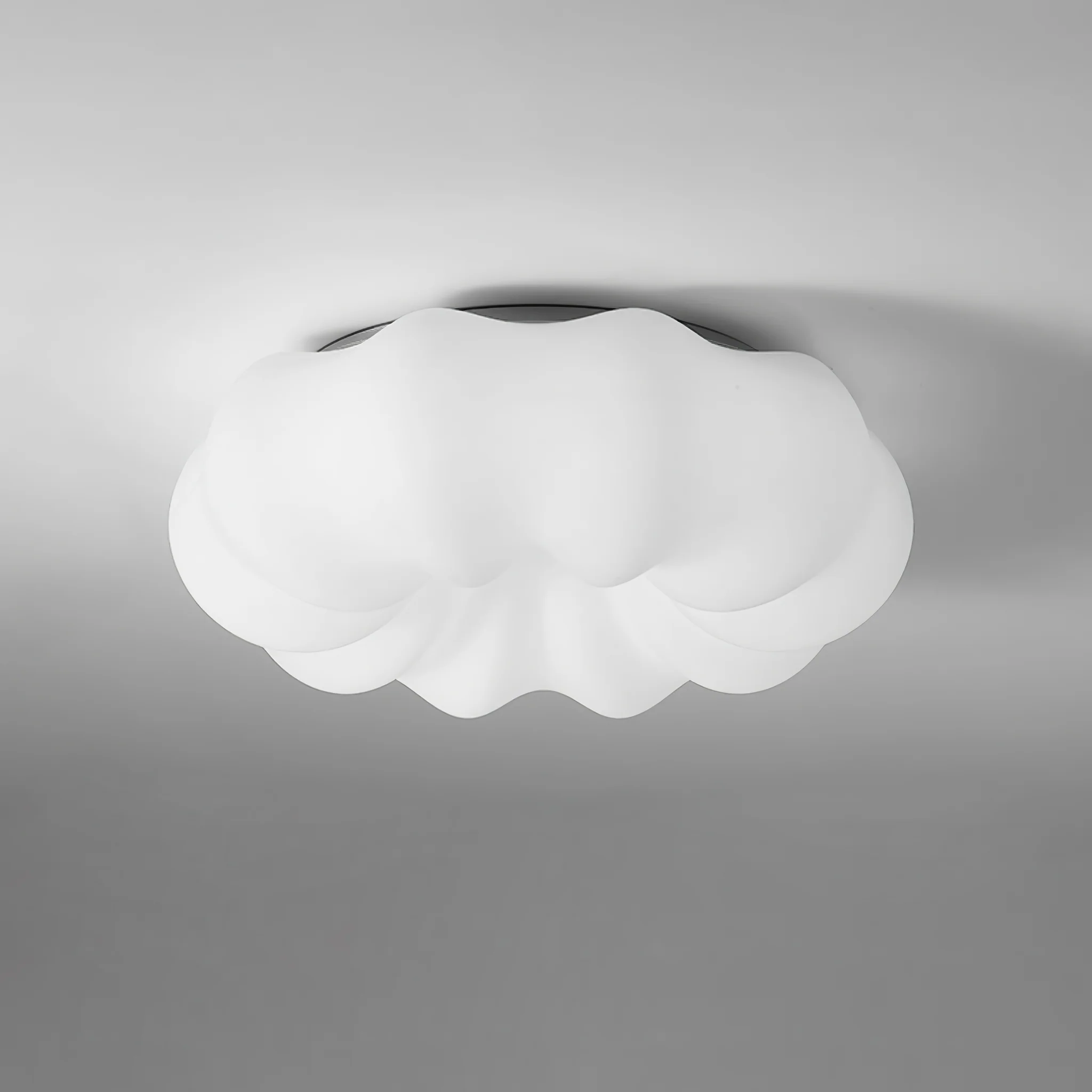Quinn Modern White Cloud Metal PE Ceiling Lamp Bedroom  Dining Room