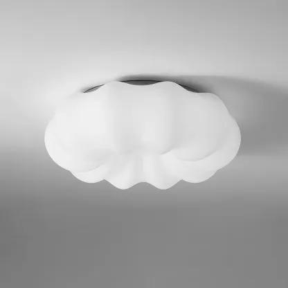 Quinn Modern White Cloud Metal PE Ceiling Lamp Bedroom  Dining Room