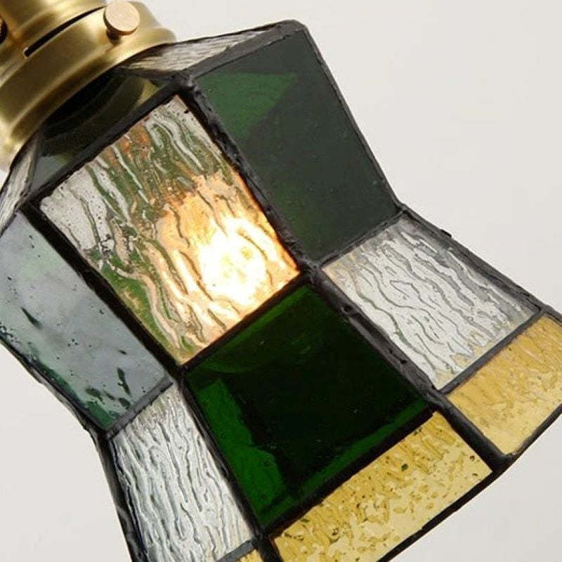 Eryn Vintage Creative Pendant Light Green Glass Living Room/Bedroom