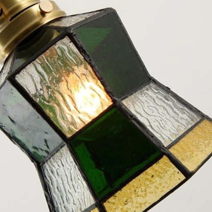 Eryn Vintage Creative Pendant Light Green Glass Living Room/Bedroom