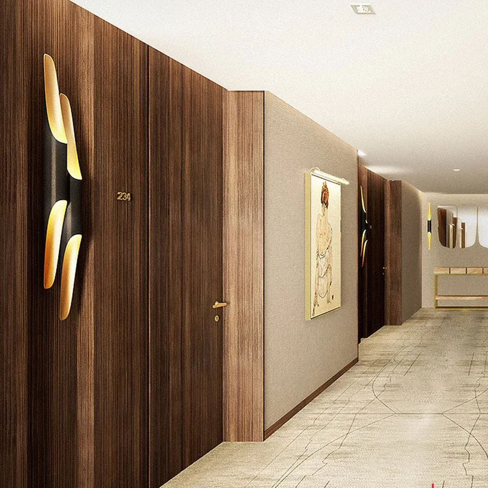 Orr Modern Minimalism Long Metal Wall Light Living Room Bedroom Hallway