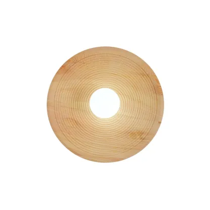 Muto Vintage Wood Metal Glass Wall Lamp Living Room Bedroom