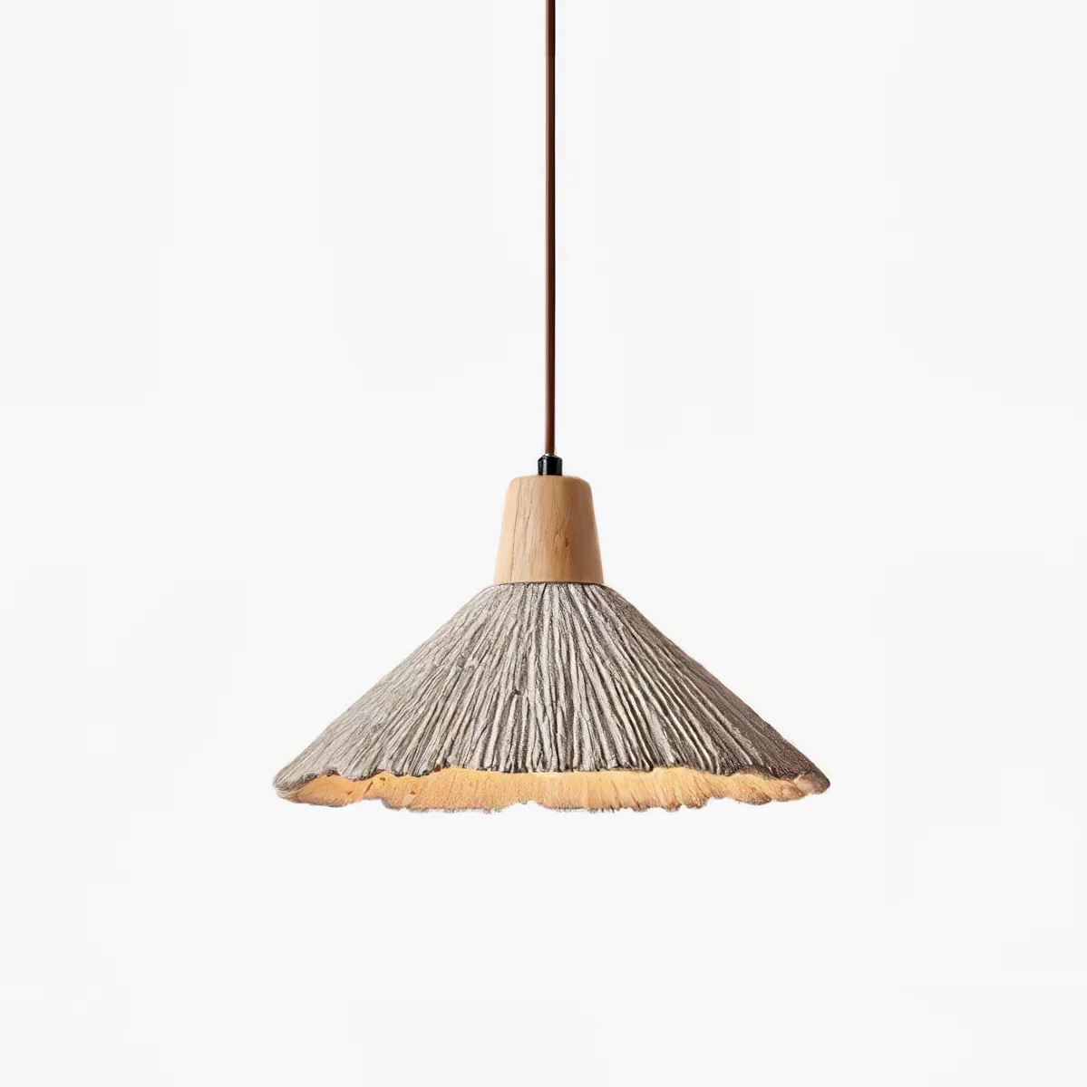 Byers Vintage Metal Wood Concrete Pendant Light Bathroom Kitchen