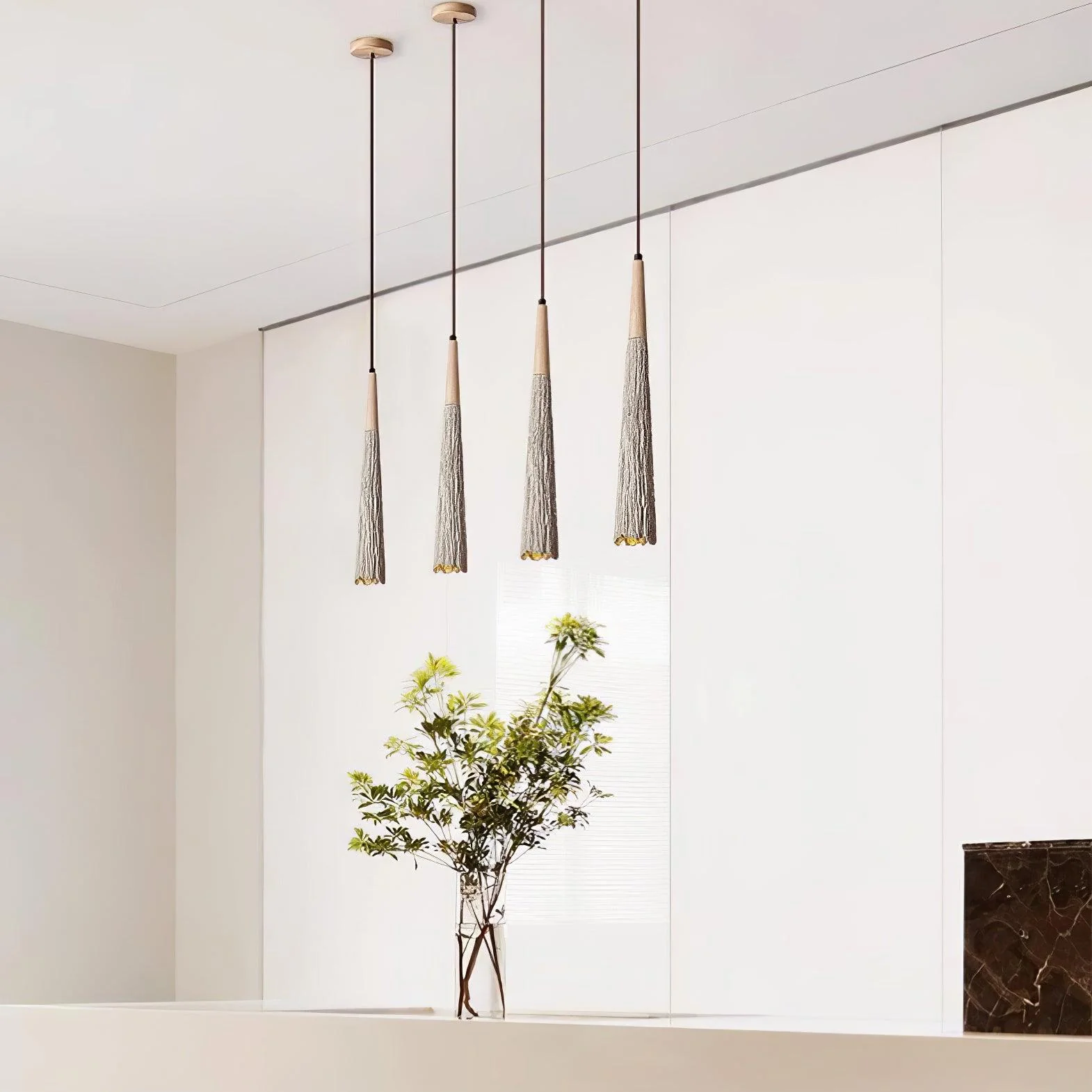 Byers Vintage Metal Wood Concrete Pendant Light Bathroom Kitchen