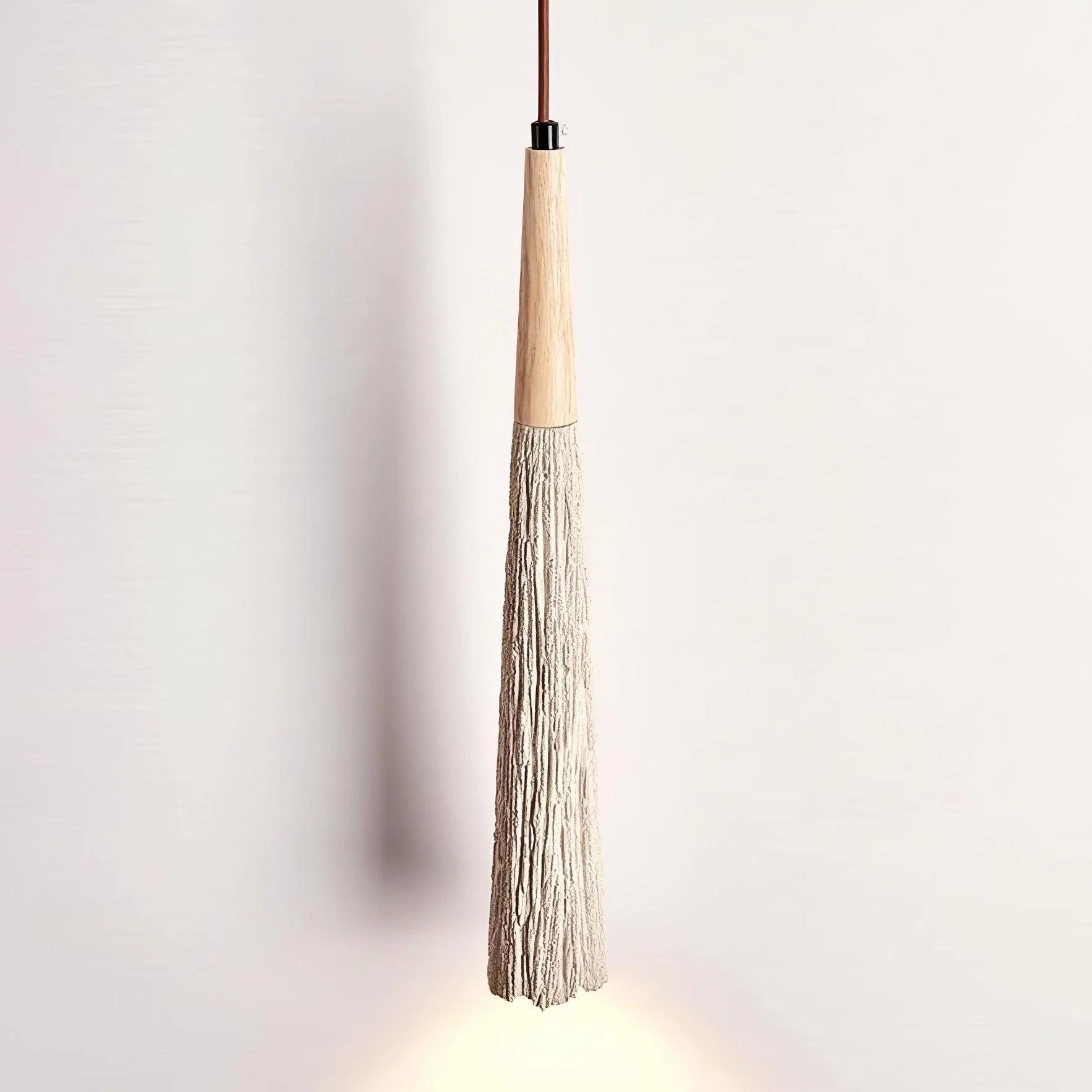 Byers Vintage Metal Wood Concrete Pendant Light Living Room Bedroom