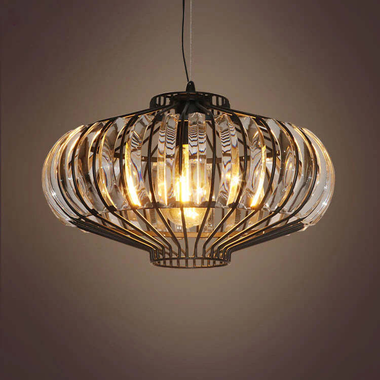 Kristy Modern Designer Pendant Light Glass Black Dining Room