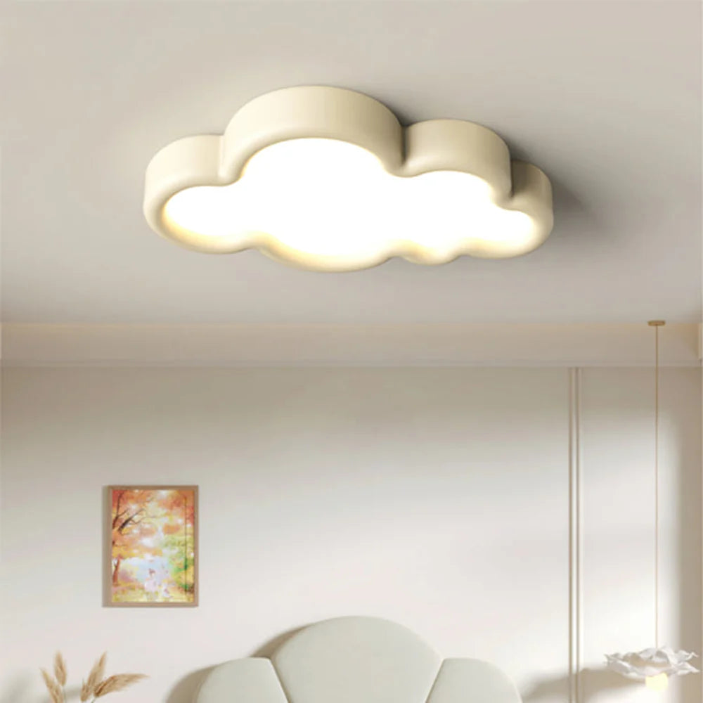 Minori Modern Cloud Flush Mount Ceiling Light Metal Bedroom