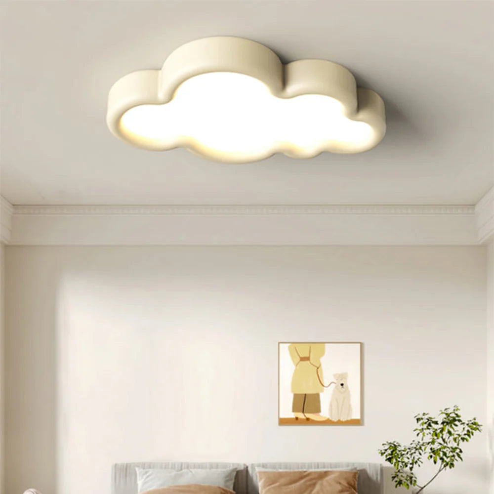 Minori Modern Cloud Flush Mount Ceiling Light Metal Bedroom