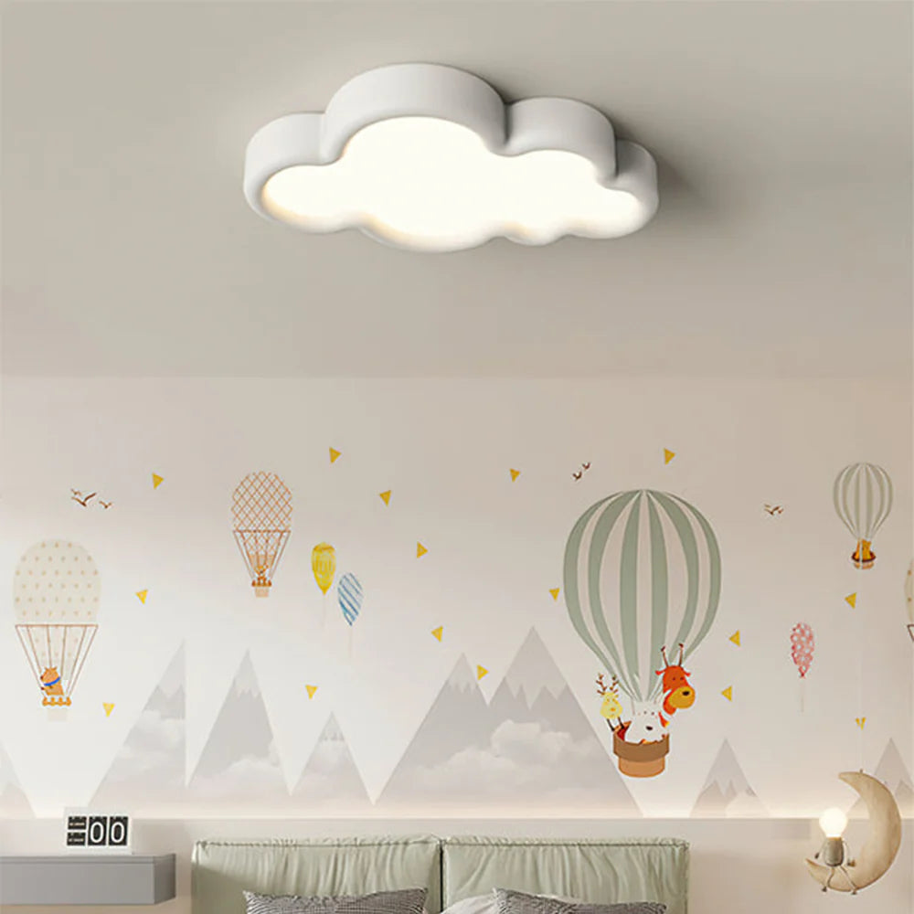 Minori Modern Cloud Flush Mount Ceiling Light Metal Bedroom