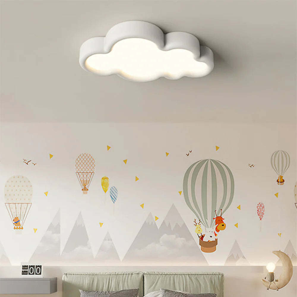 Minori Modern Cloud Flush Mount Ceiling Light Metal Bedroom