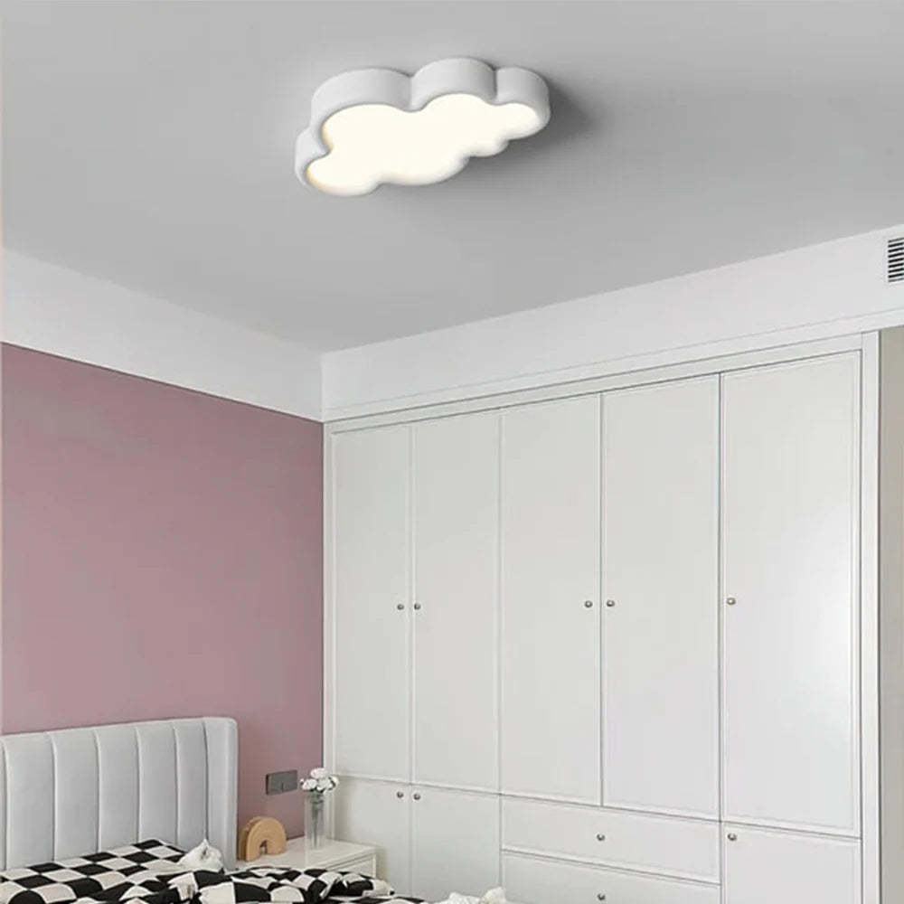 Minori Modern Cloud Flush Mount Ceiling Light Metal Bedroom