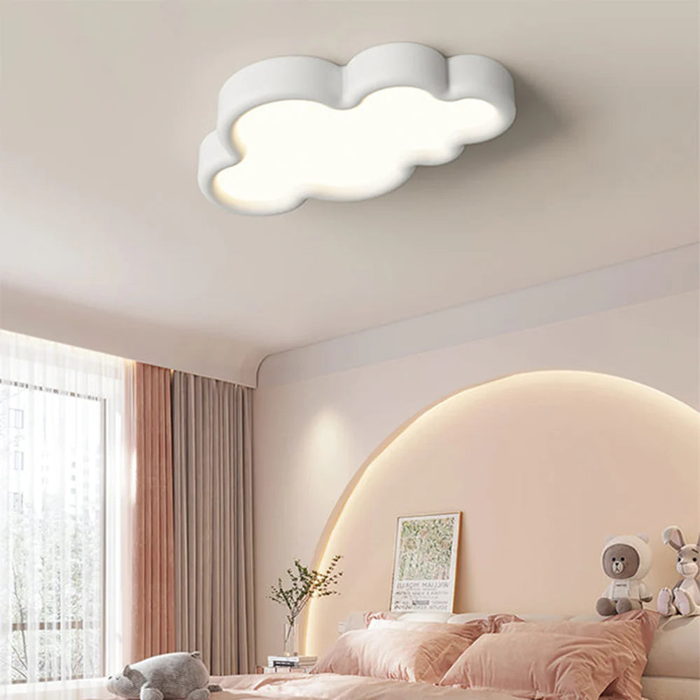 Minori Modern Cloud Flush Mount Ceiling Light Metal Bedroom