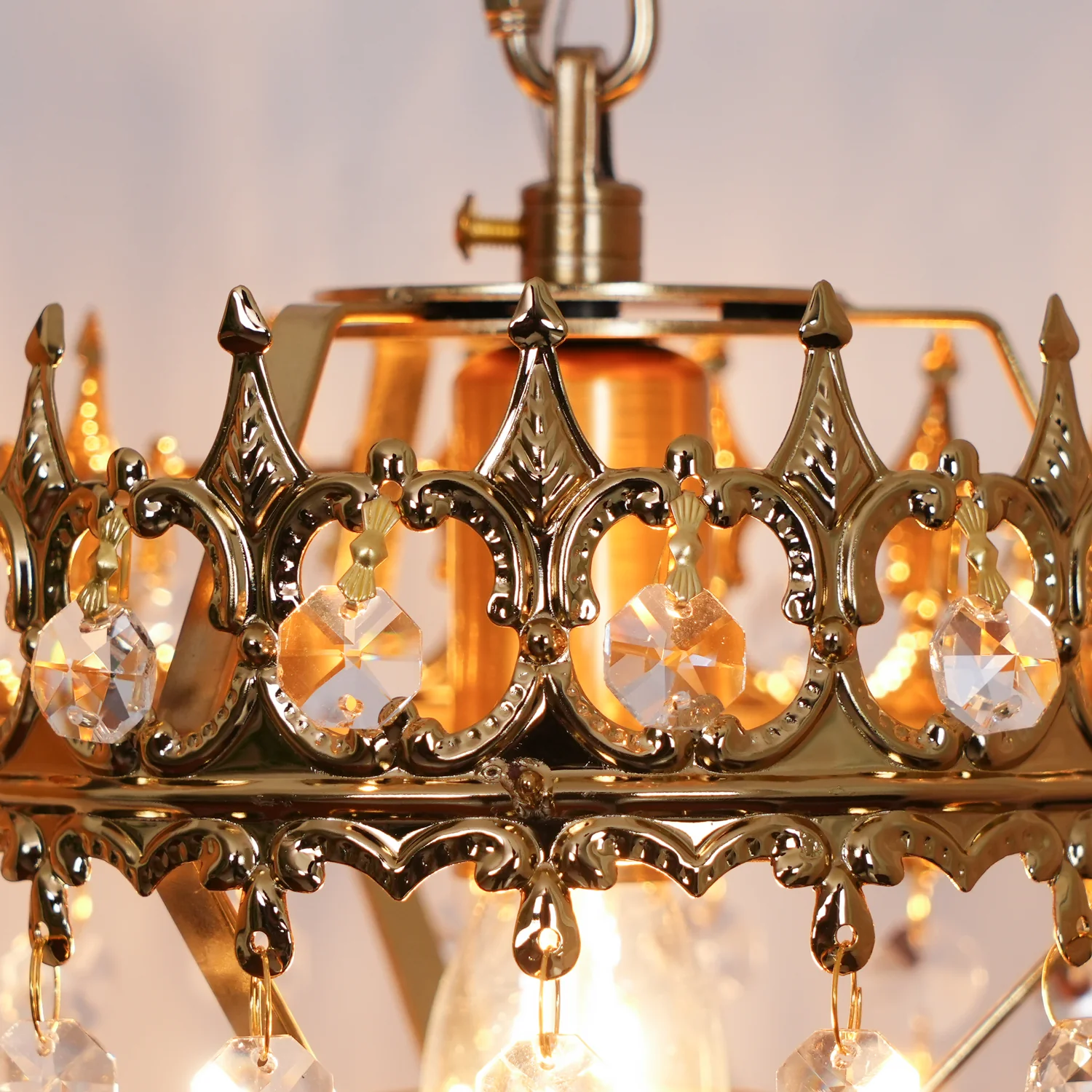 Alessio Classical Crystal Crown Wall Lamp Bathroom Kitchen