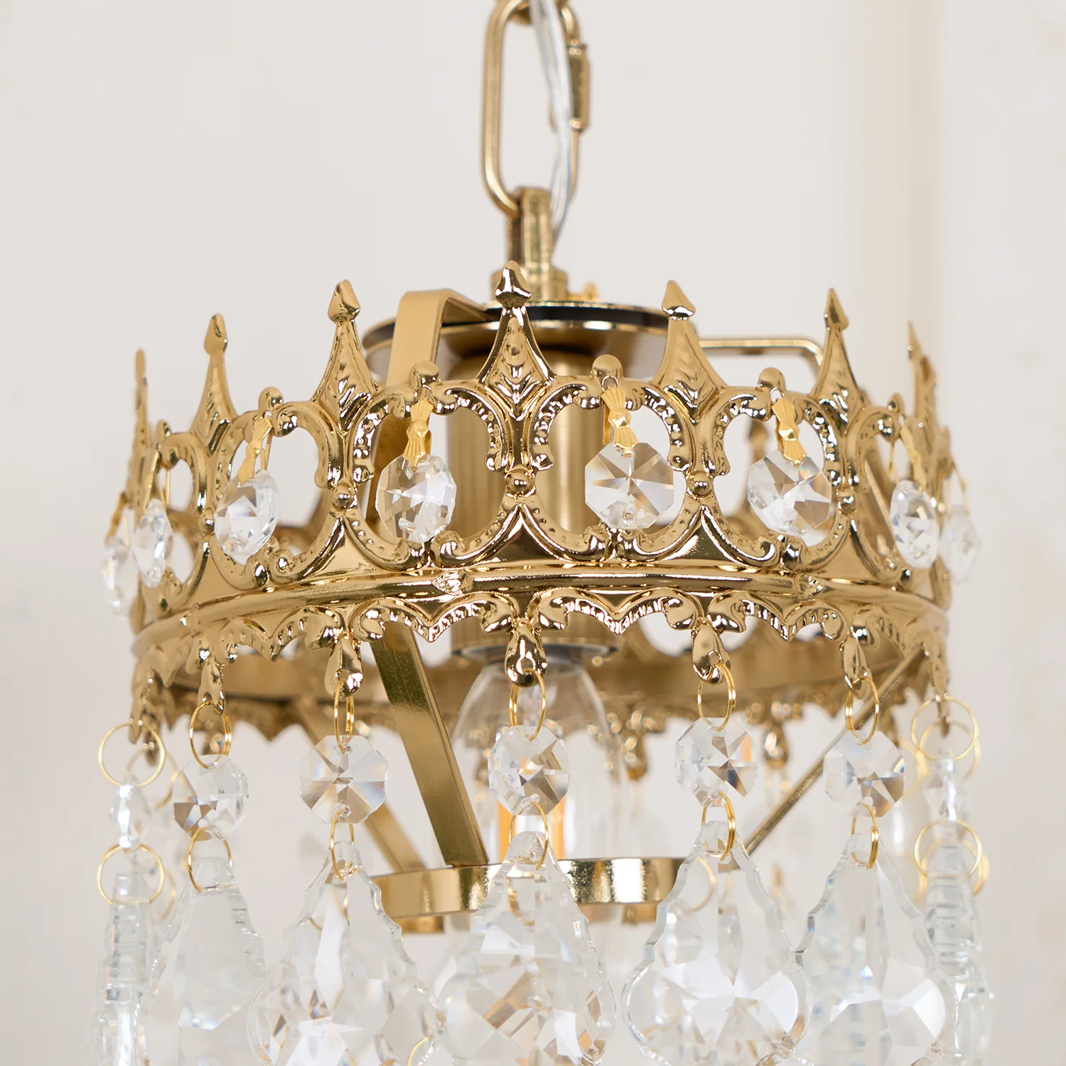 Alessio Classical Crystal Crown Wall Lamp Bathroom Kitchen
