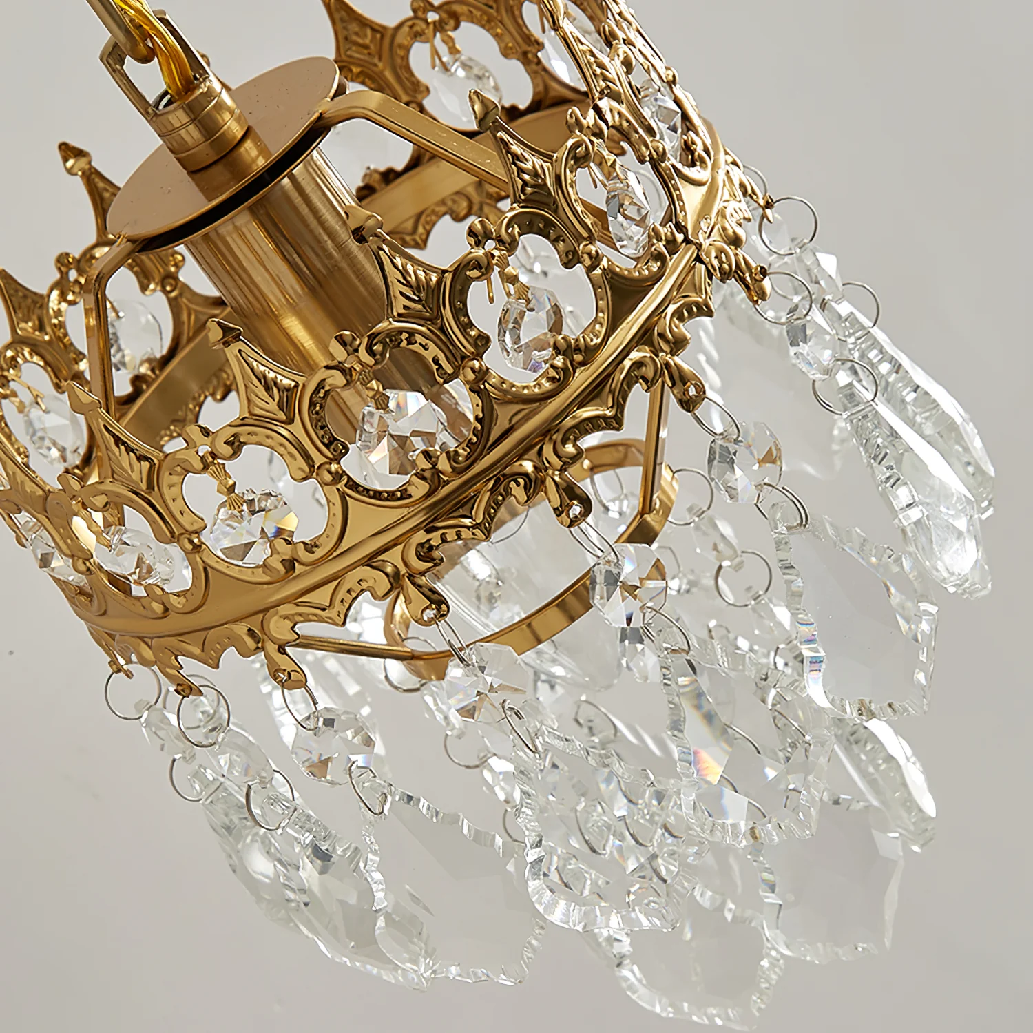 Alessio Classical Crystal Crown Wall Lamp Bathroom Kitchen